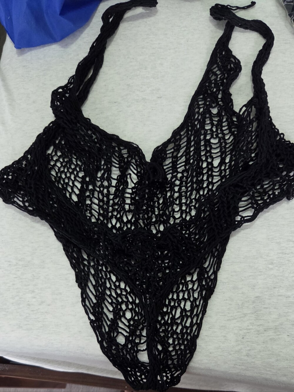 Maude Nibelugen black cotton bodysuit